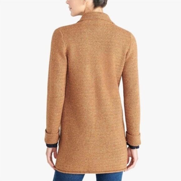 J. Crew Mercantile MEDIUM Brown Donegal Sweater Coat Cardigan Style K4757 - Picture 2 of 8